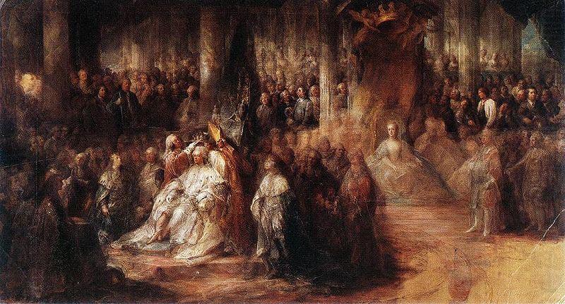 Carl Gustaf Pilo The coronation of Gustaf III china oil painting image